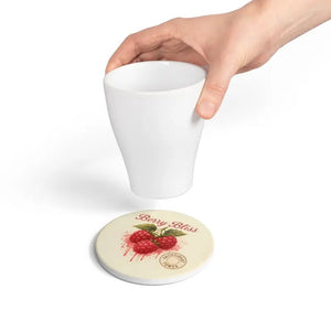 Berry Bliss Ceramic Coasters - Vibrant Home Bar Essentials - Dipaliz