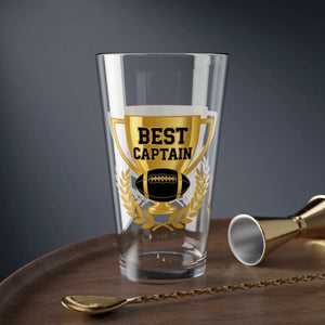 Sturdy Mixing Glass Best Captain Football Trophy 16oz - Dipaliz - Mug