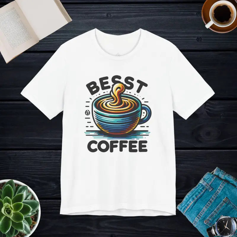 Best Coffee Unisex Tee: your New Favorite Short Sleeve! - White / s T-shirt