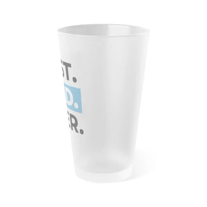 Frosted Best Dad Ever Beer Glass - 16oz Matte Finish - Dipaliz - Glasses