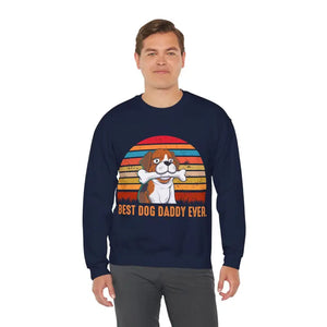 Best Dog Daddy Ever Crewneck Sweatshirt - Dipaliz - Sweatshirts