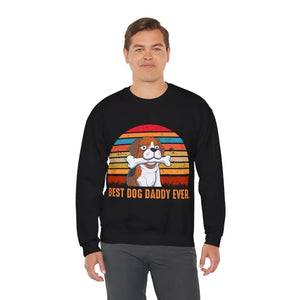 Best Dog Daddy Ever Crewneck Sweatshirt - Dipaliz - Sweatshirts