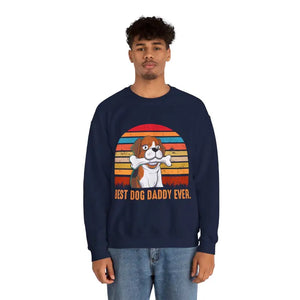 Best Dog Daddy Ever Crewneck Sweatshirt - Dipaliz - s / Navy - Sweatshirts