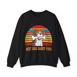 Best Dog Daddy Ever Crewneck Sweatshirt - Dipaliz - Sweatshirts
