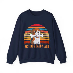 Best Dog Daddy Ever Crewneck Sweatshirt - Dipaliz - Sweatshirts