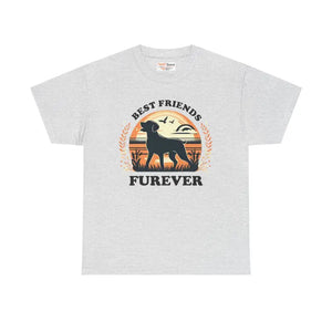Heavy Cotton Tee - Best Friends Dog Lovers Unisex Shirt - Dipaliz - Ash / s - T-shirts