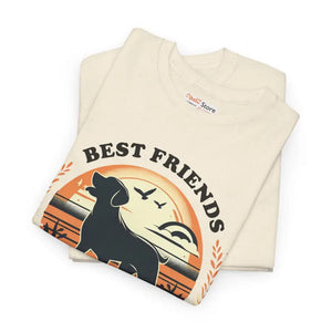 Heavy Cotton Tee - Best Friends Dog Lovers Unisex Shirt - Dipaliz - T-shirts