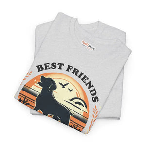 Heavy Cotton Tee - Best Friends Dog Lovers Unisex Shirt - Dipaliz - T-shirts