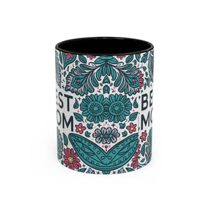 Vibrant Accent Coffee Mug - Two Tone Ceramic 11oz - Dipaliz - Mugs