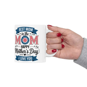 Best Mom Ceramic Mug Colorful Design for Joyful Mornings - Dipaliz - Mugs