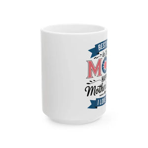 Best Mom Ceramic Mug Colorful Design for Joyful Mornings - Dipaliz - 15oz - Mugs