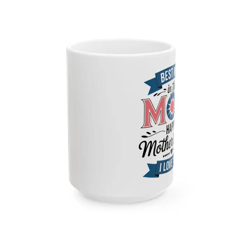 Mom Ceramic Mug - Vibrant Mornings | Dipaliz - 15oz - Mugs