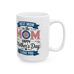 Best Mom Ceramic Mug Colorful Design for Joyful Mornings - Dipaliz - Mugs