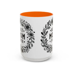 Accent Coffee Mug - High Quality White Ceramic Design - Dipaliz - 15oz / Orange - Mugs