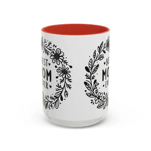 Accent Coffee Mug - High Quality White Ceramic Design - Dipaliz - 15oz / Red - Mugs