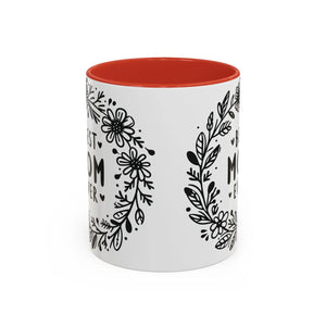 Vibrant Accent Coffee Mug - Best Mom Ever Ceramic - Dipaliz - Mugs