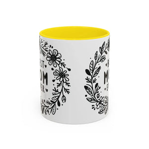 Vibrant Accent Coffee Mug - Best Mom Ever Ceramic - Dipaliz - Mugs