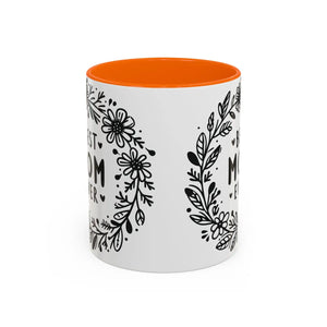 Vibrant Accent Coffee Mug - Best Mom Ever Ceramic - Dipaliz - Mugs