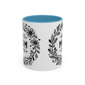 Vibrant Accent Coffee Mug - Best Mom Ever Ceramic - Dipaliz - Mugs