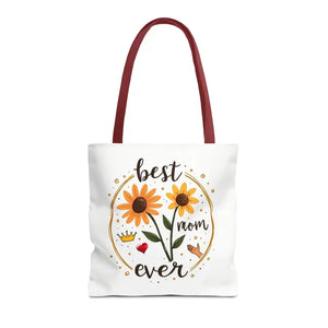 Vibrant Floral Tote Bag for Mother’s Day - Bold Style - Dipaliz - 16’’ × / Red - Bags