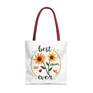Vibrant Floral Tote Bag for Mother’s Day - Bold Style - Dipaliz - 18’’ × / Red - Bags