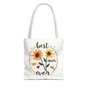 Vibrant Floral Tote Bag for Mother’s Day - Bold Style - Dipaliz - 13’’ × / White - Bags