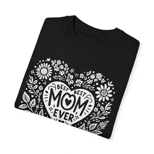 Mom Heart Floral Unisex Garment-dyed T-shirt - Dipaliz - T-shirts