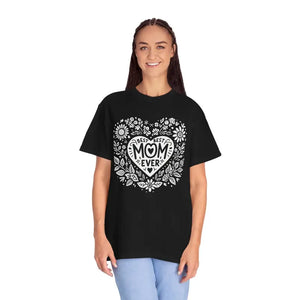Mom Heart Floral Unisex Garment-dyed T-shirt - Dipaliz - T-shirts