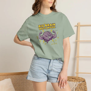 Big Brain Math Mode T-shirt, Funny Teacher Student Tee - T-shirts - m