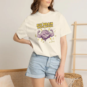 Big Brain Math Mode T-shirt, Funny Teacher Student Tee - T-shirts - m