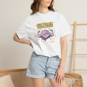 Big Brain Math Mode T-shirt, Funny Teacher Student Tee - T-shirts - m
