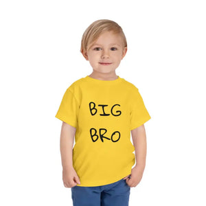 Big Bro Toddler Short Sleeve Tee - Comfy Style - Dipaliz - Yellow / 2t - Baby & Clothing