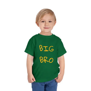 Big Bro Toddler Short Sleeve Tee - Comfy Style - Dipaliz - Kelly / 2t - Baby & Clothing