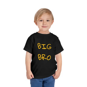 Big Bro Toddler Short Sleeve Tee - Comfy Style - Dipaliz - Black / 2t - Baby & Clothing