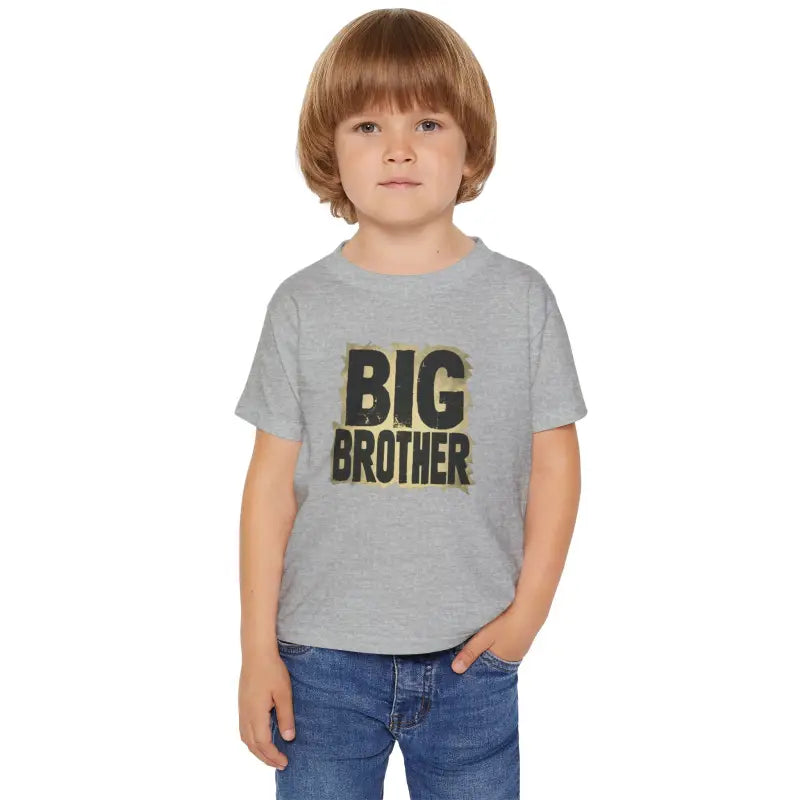 Big Brother Heavy Cotton Toddler Tee: Style Meets Comfort - Kids Clothes