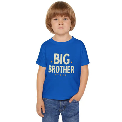 Big Brother Heavy Cotton Toddler Tee: Eco & Stylish - Kids Clothes