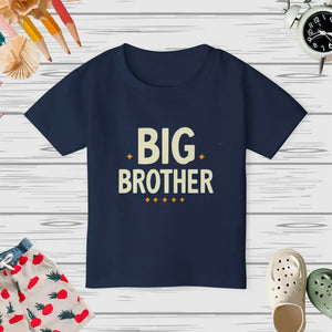 Kids Clothes - Big Brother Tee Super Soft Heavy Cotton Toddler Shirt - Dipaliz Navy / 2t