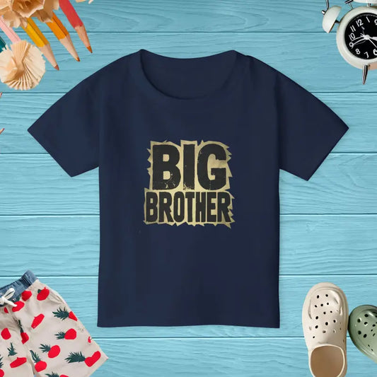 Big Brother Infant Cotton Jersey Tee for Toddlers - Navy / 2t Kids Clothes