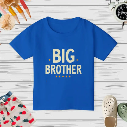 Big Brother Heavy Cotton Toddler Tee: Eco & Stylish - Royal / 2t Kids Clothes