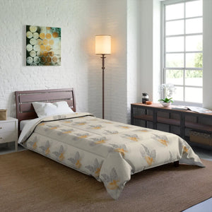Bird Feathers Comforter – Soft Polyester Bedding - Dipaliz - Quilts & Comforters