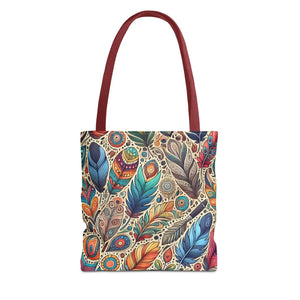 Stylish Tote Bags - Bird Feather Cotton Webbing - Dipaliz