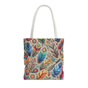 Stylish Tote Bags - Bird Feather Cotton Webbing - Dipaliz