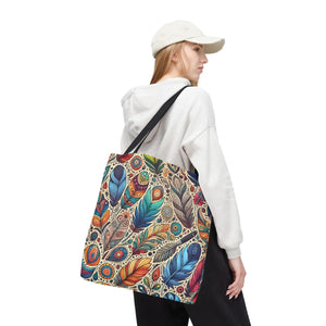 Stylish Tote Bags - Bird Feather Cotton Webbing - Dipaliz