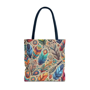 Stylish Tote Bags - Bird Feather Cotton Webbing - Dipaliz