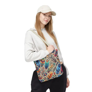 Bags - Stylish Tote with Cotton Webbing Straps - Dipaliz