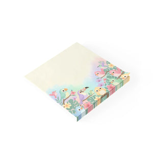 Cute Floral Sticky Notes - Tropical Bird Garden - Dipaliz