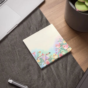 Cute Floral Sticky Notes - Tropical Bird Garden - Dipaliz