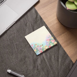 Cute Floral Sticky Notes - Tropical Bird Garden - Dipaliz
