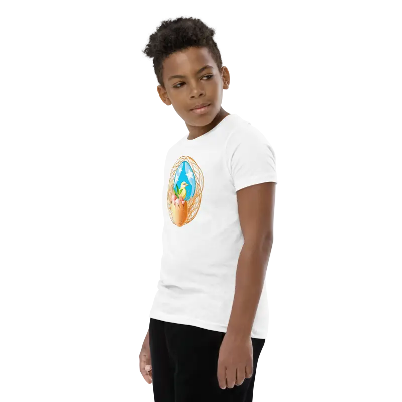 Bird in a Nest Youth Sleeve Tee - Fun & Original! - Kids Clothes