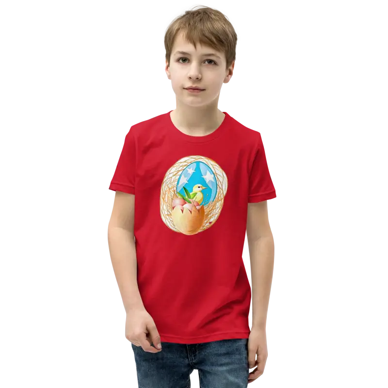 Bird in a Nest Youth Sleeve Tee - Fun & Original! - Kids Clothes